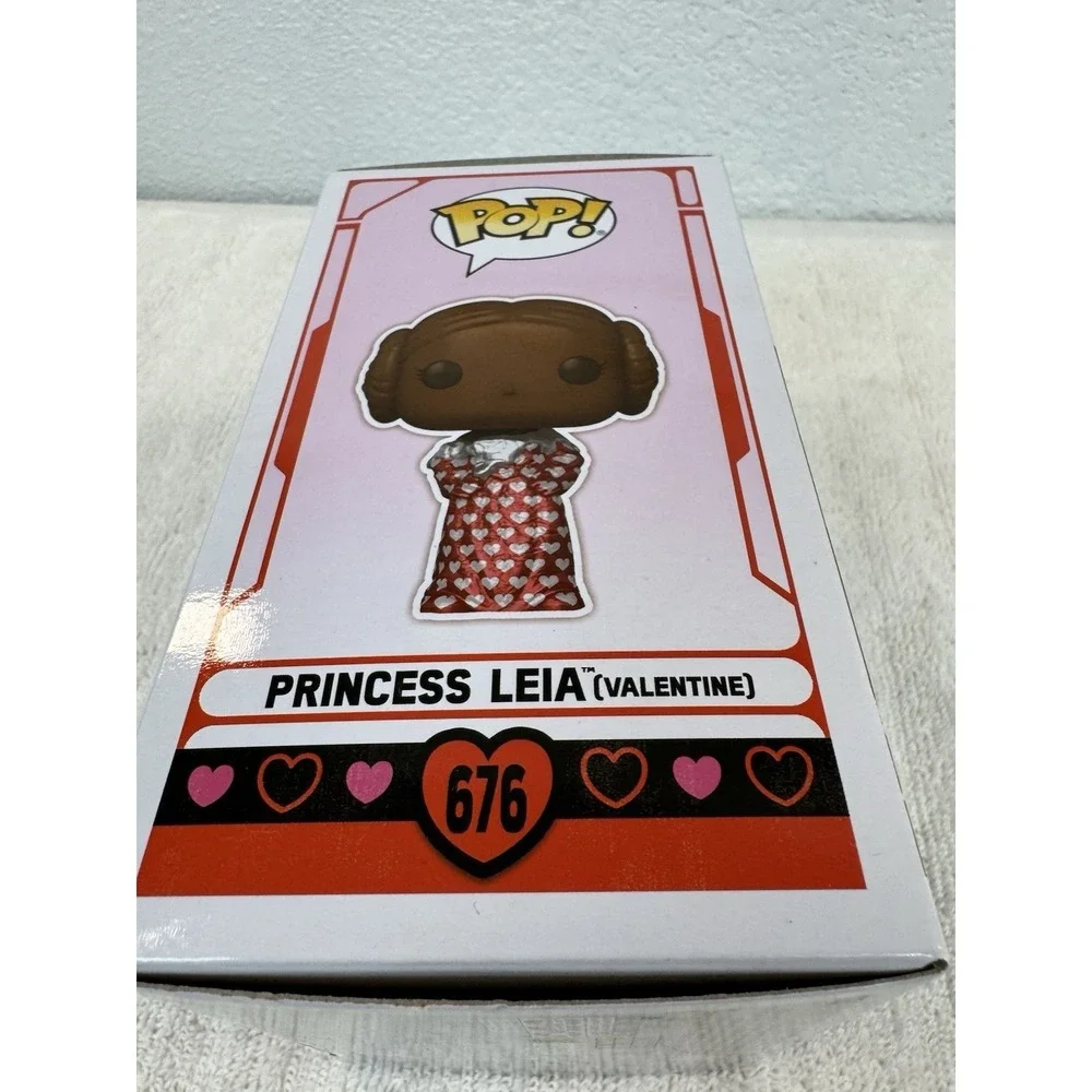 Funko Pop Star Wars Princess Leia Valentine 676 Bobblehead Vinyl Figure